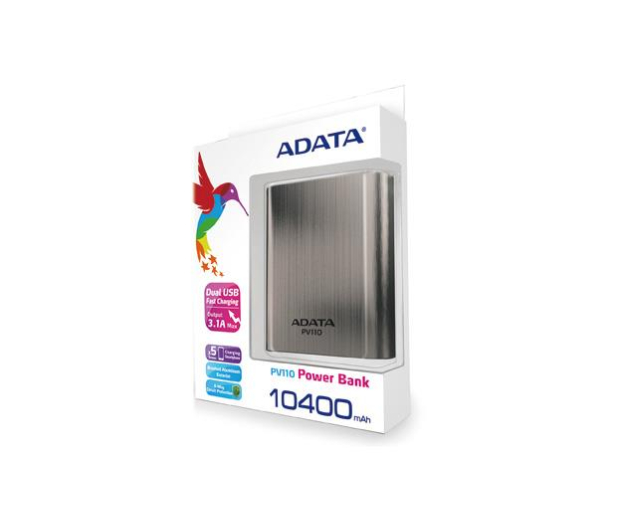 ADATA Power Bank APV110 10400 mAh tytanowy - 254528 - zdjęcie 5